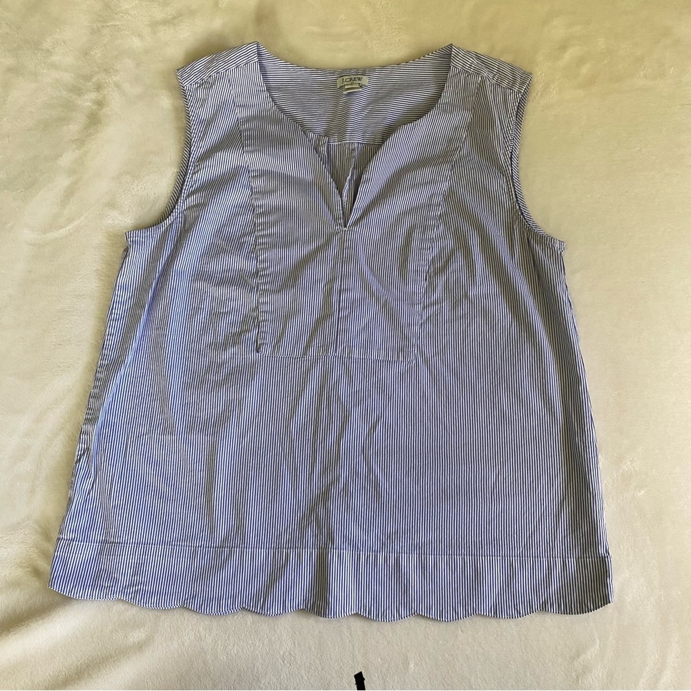 j.Crew striped blouse